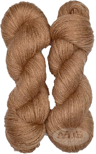 Image of M.G ENTERPRISE Knitting Yarn Wool Liza Brown 100 GMS Best Used with Knitting Needles, Crochet Needles Wool Yarn for Knitting. -CD Art-DBJ