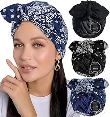 3pcs- Black, Paisley (Black + Navy)