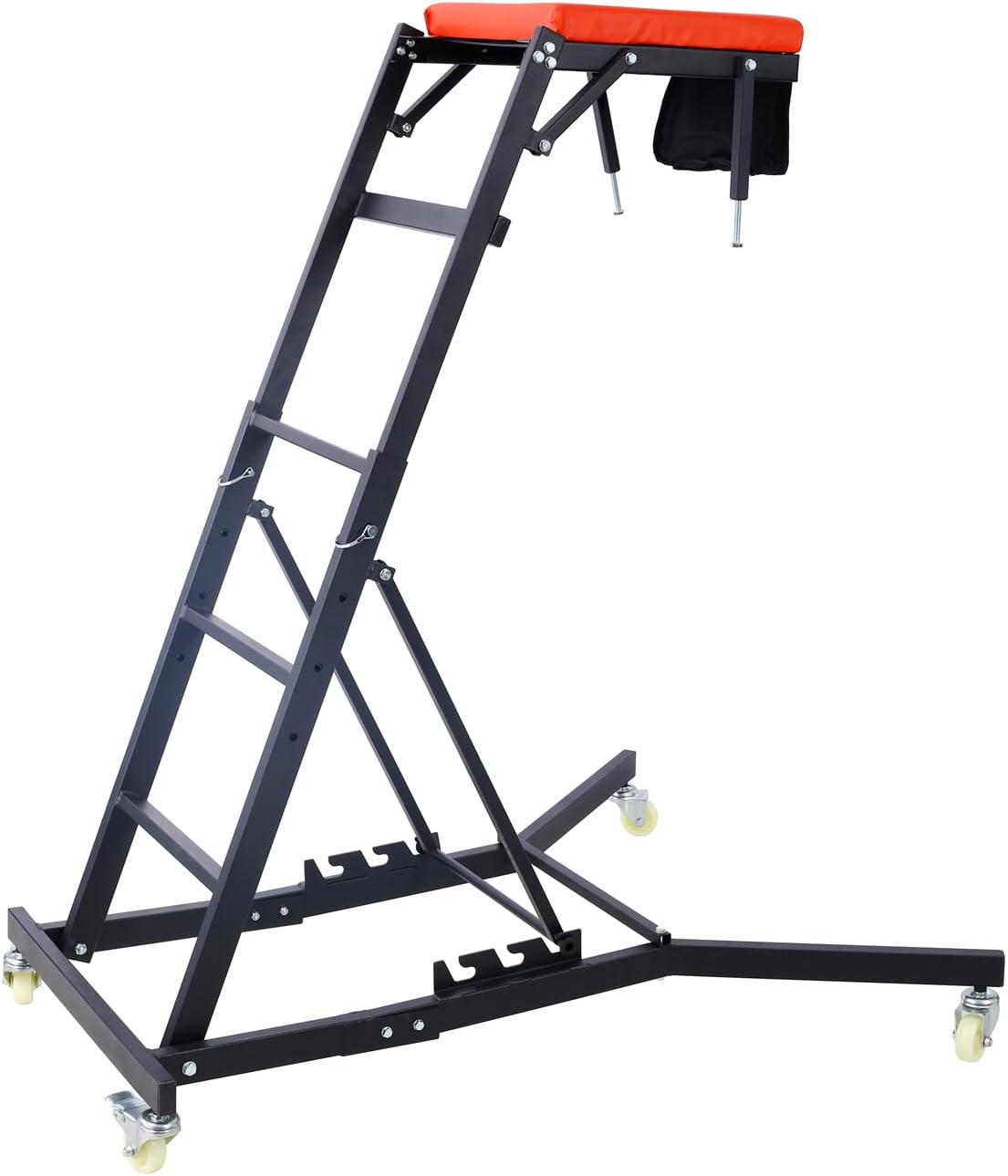 ZeHuoGe Top Automotive Creeper, Engine Creeper 66", 400 LBS Capacity High Top Creeper, 4 Swivel Caster Wheels, Padded Deck, Foldable Creeper for Home Garage, Workshop Repair Maintenance