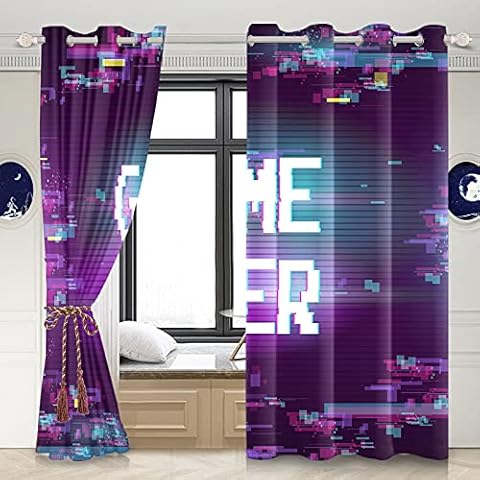 Renaiss 66x245cm Game Over Rideaux Cover