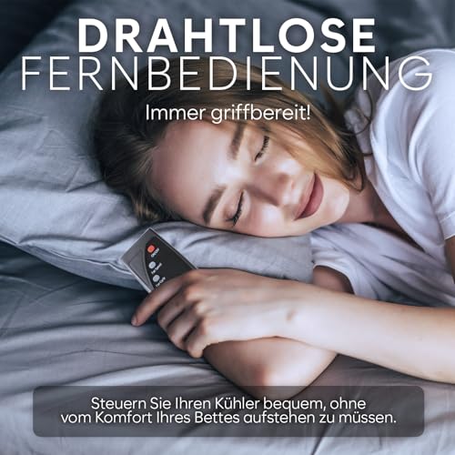 Adamson B10 kühlende Matratzenauflage – Twin 190x100 cm – 100% Baumwolle – Kühlmatte Bett für ruhigen, erholsamen Schlaf – Ideal für heiße Schläfer – Energiesparendes Design