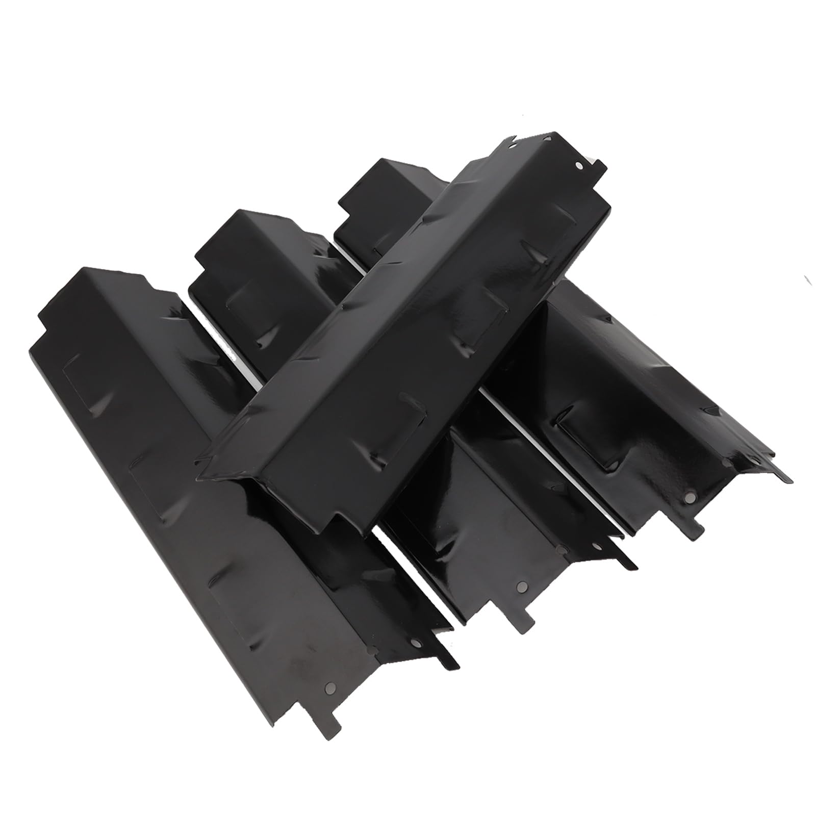 37CM Brennerabdeckung Gasgrill Ersatzteile für Landmann, Outback, Enders, Uniflame, Barbecook, Tarrington House, Porzellan Stahl Heizplatte Flammenverteiler Gasgrill Zubehör, 4 Pack