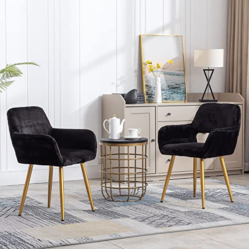 Sillón Plegable Peluche Negro miniatura 6