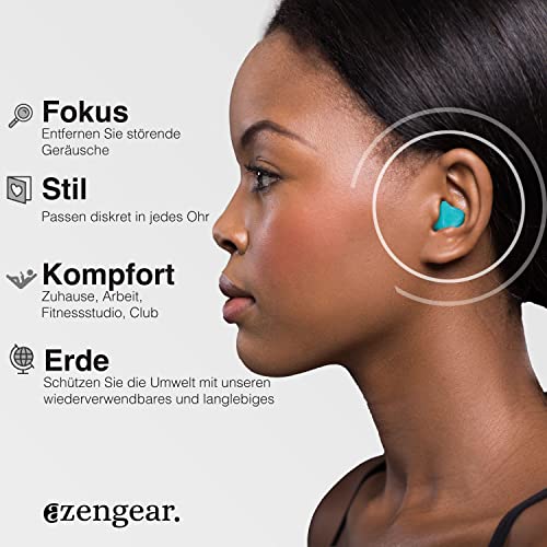 Silikon-Ohrstöpsel aZengear für Schlaf und Schwimmen (14 Paar)