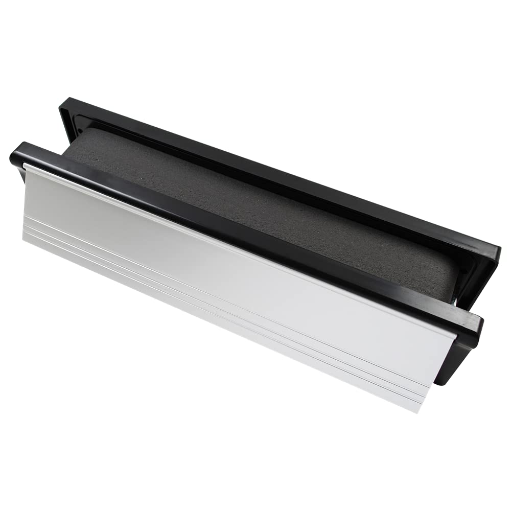 Asec Silver Firestop 255Mm Intumescent Telescopic Letter Plate - Polished