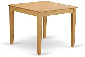 East West Furniture Oxford Square Kitchen Table for Small Spaces