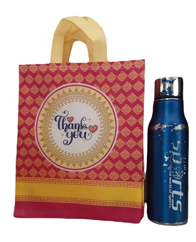 Image of Return Gift Bag (Thank You Bags) / Birthday Party Return Bag /Wedding Gift Bag (Thamboolam Bags) - Medium Size (9x11) for Birthday, Wedding, Anniversary - Pack of 20, Pink