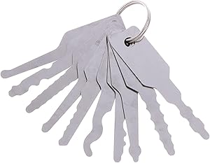 Car Maintenance Tools Repair Tool Kit 10 Piece for Automotive Use Precision Heavy Duty Pick & Hook Set The Best Tool Gift Hook Hand Tools, Silver