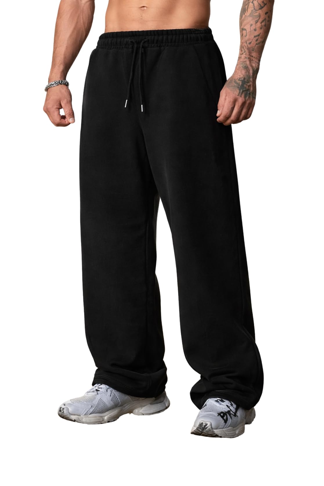 rockwell Men’s Baggy Sweatpants | Cotton Terry Relaxed Fit Joggers for Men | Oversized Streetwear Track Pants | Casual Gym & Everyday Wear| 009-picture-21