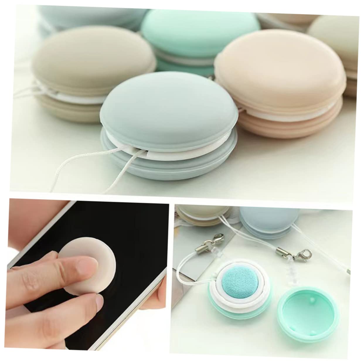 Healvian 40piezas Limpiadores De Pantalla Portátiles Paquete De De Limpieza Para Gafas y Lentes Diseño De Macarón Para Pantallas De Móvil y Cámaras