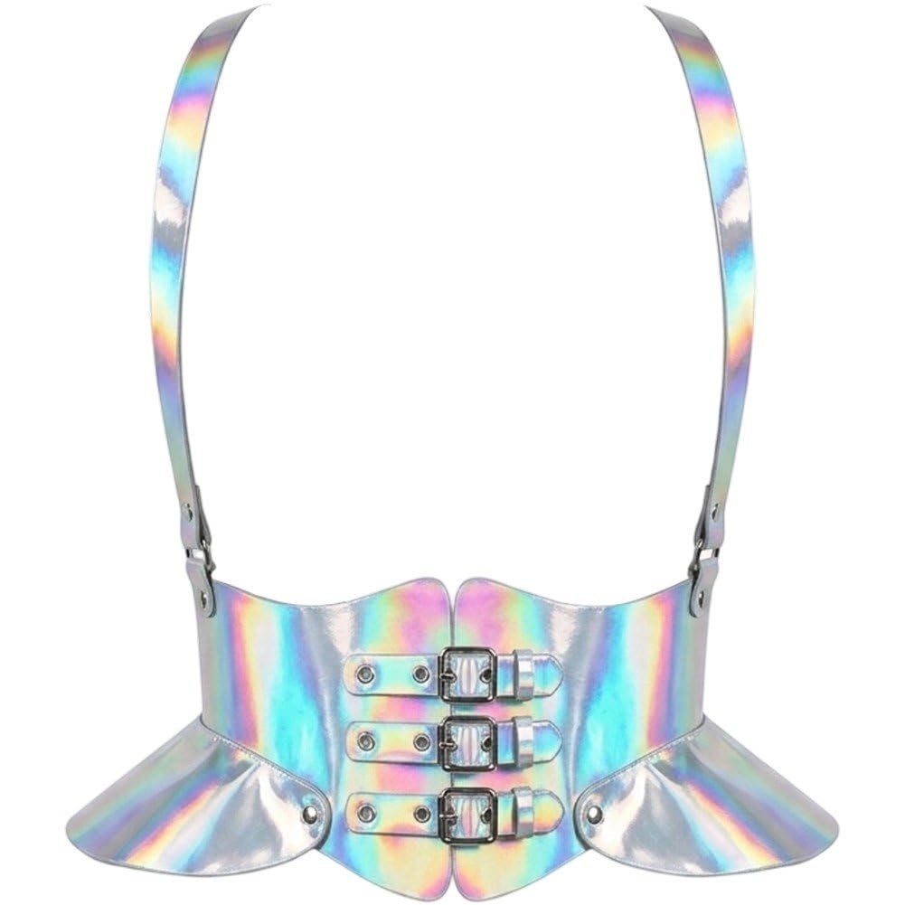 Ceinture élastique large sous poitrine pour affiner la taille avec laçage avant