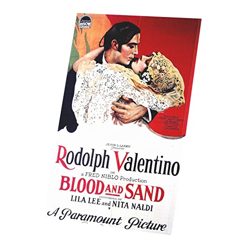 Affiche anglaise Blood and Sand tableau toile pour mur vide salon 60x94