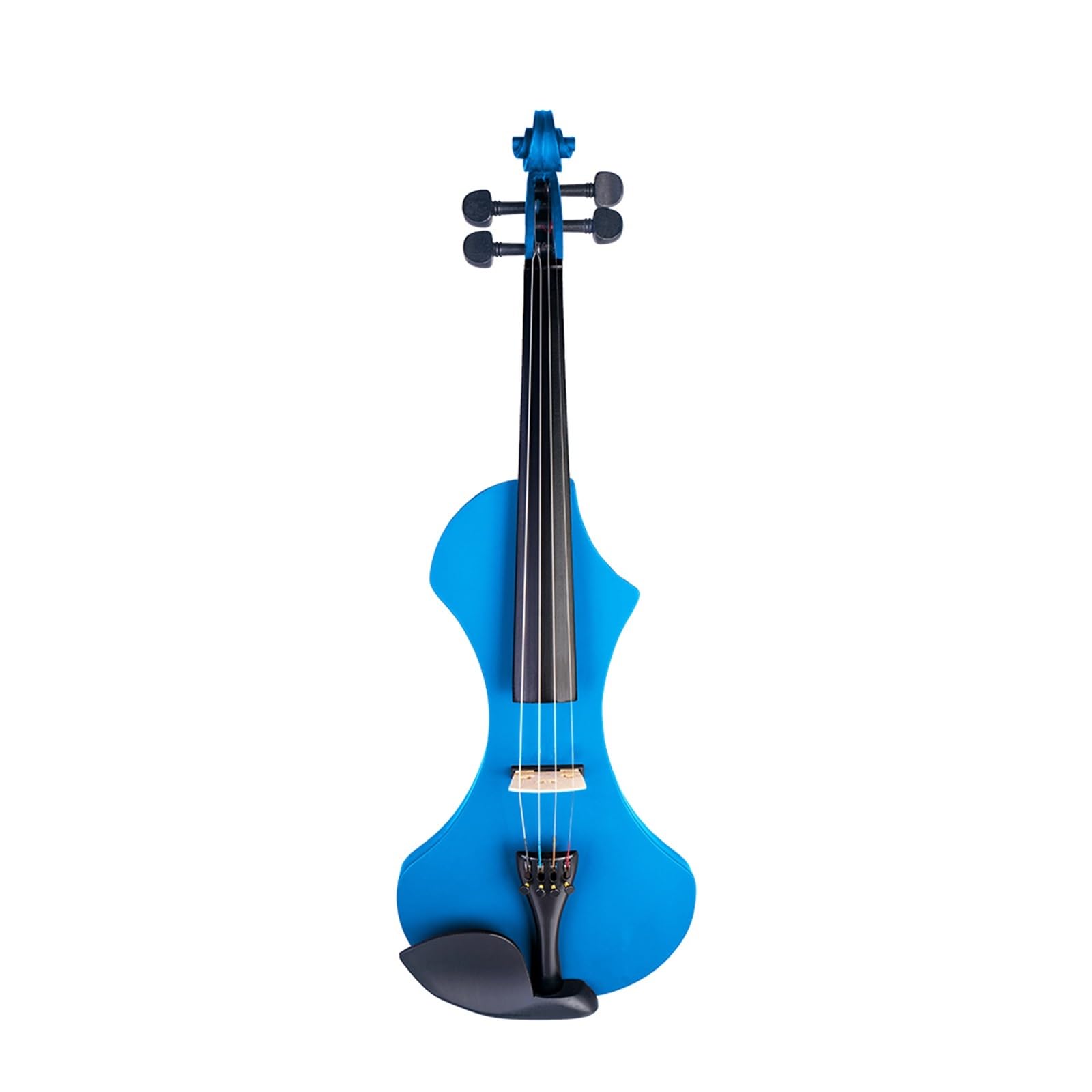 Violino 4/4 Violino Elettrico Full Size Violino A 4 Corde Violino Elettronico Pickup Piezoelettrico Cavo da 3,5 Mm Kit Violino Muto Blu
