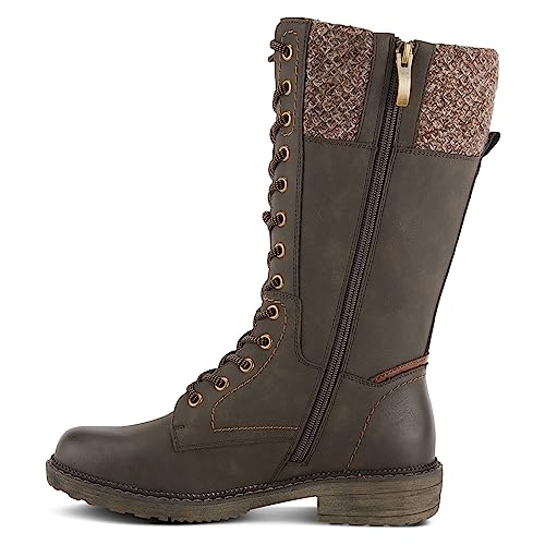 Spring Step Yosemite Waterproof Winter Boots for Women | Women's Booties with Comfortable Lace Up with Zipper, Stylish Sweater Trim and Calf High Fit2