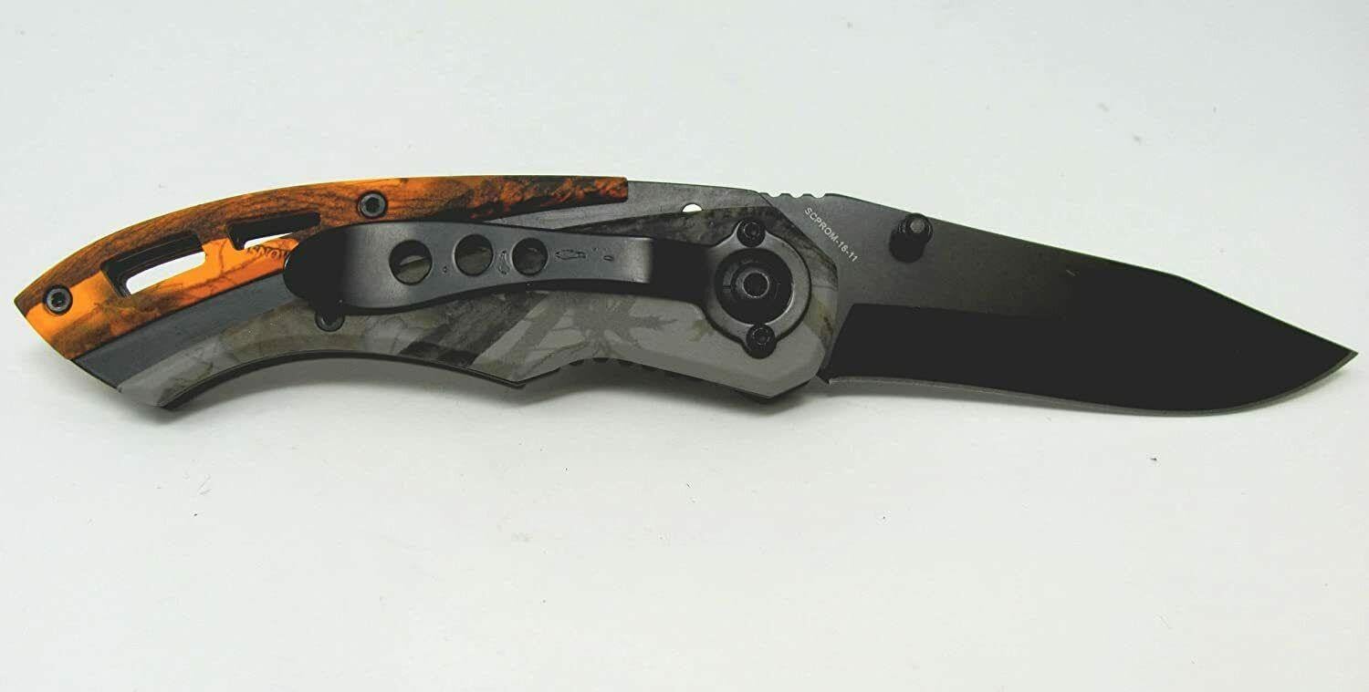 Schrade Knives Old Timer Camo Linerlock Folding Knife SCPROM-16-11CP