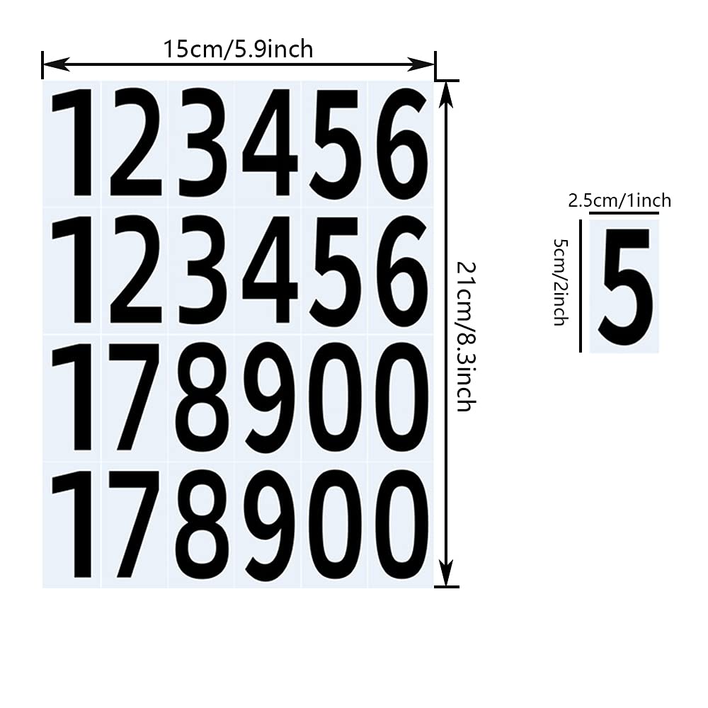 12 arkuszy numerów naklejki wodoodporne samoprzylepne winylowe naklejki numery skrzynki pocztowej, na znaki skrzynki pocztowe, drzwi, okno, klasę, miejsce zamieszkania