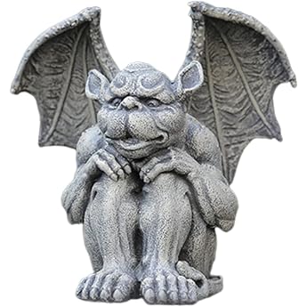 Garden Gargoyle Statue Fairy Garden Gargoyle Figurine Garden Object Patio Backyard Sculpture Decor Home Living Room Bedroom Shelf Decor