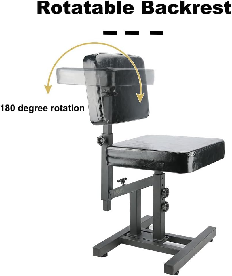 Tattoo Chair Multifunctional Tattoo Studio Chair - Adjustable Height and Angle for Ultimate Comfort, Perfect for Tattoo Artist (with Wheels)
