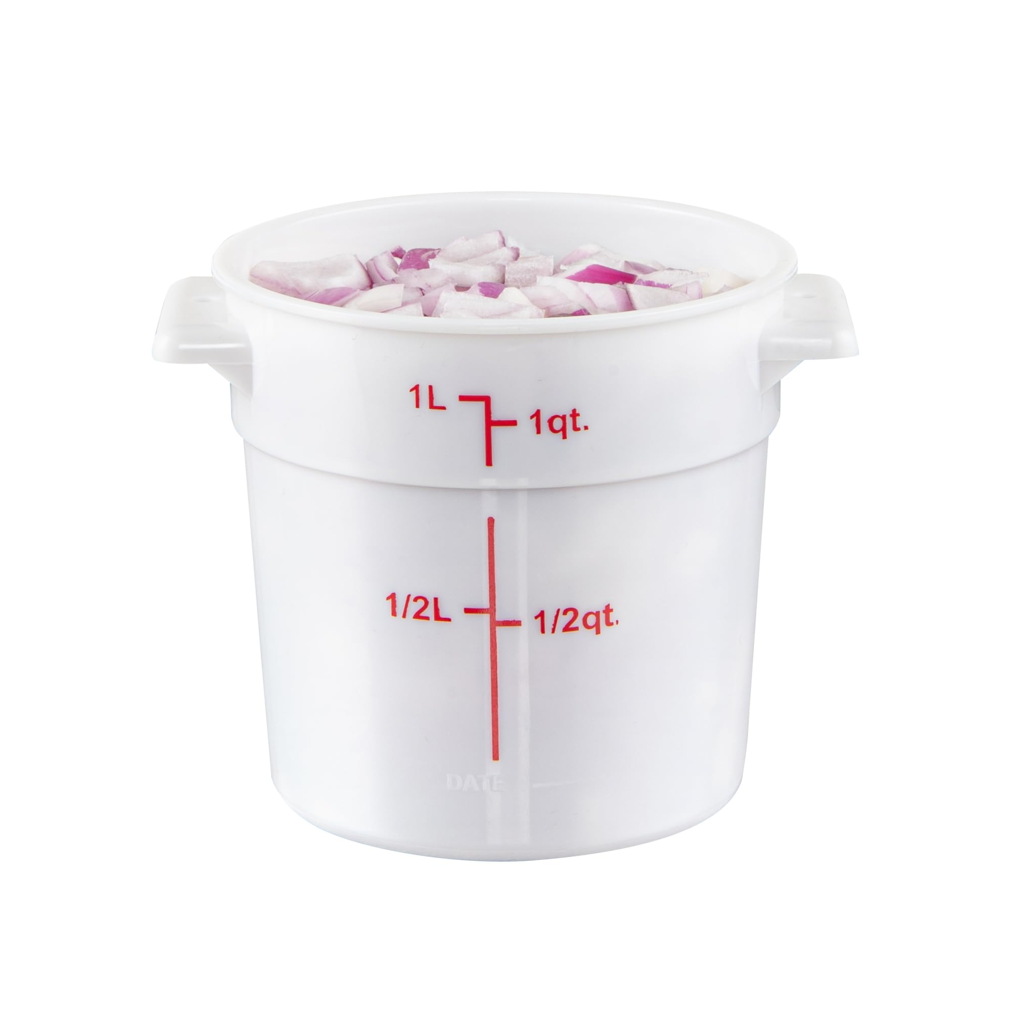 Restaurantware-Met Lux 1 Quart White Storage Container