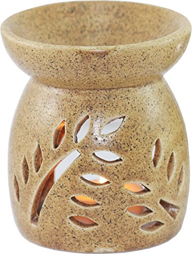 edivine difusor de aroma/aceite esencial quemador/té luz vela titular/vela Tlight Essential quemador de aceite de cerámica difusor aromaterapia calentador # 1 Cover