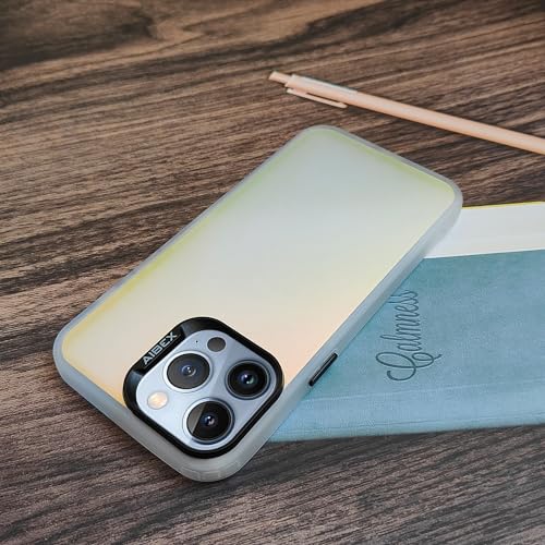 Image of AIBEX Glaze Series Compatilble with for Apple iPhone 14 Pro Max Slim Full-Body Stylish Protective Polycarbonate Case with Built-in Screen Protector for iPhone 14 Pro Max White