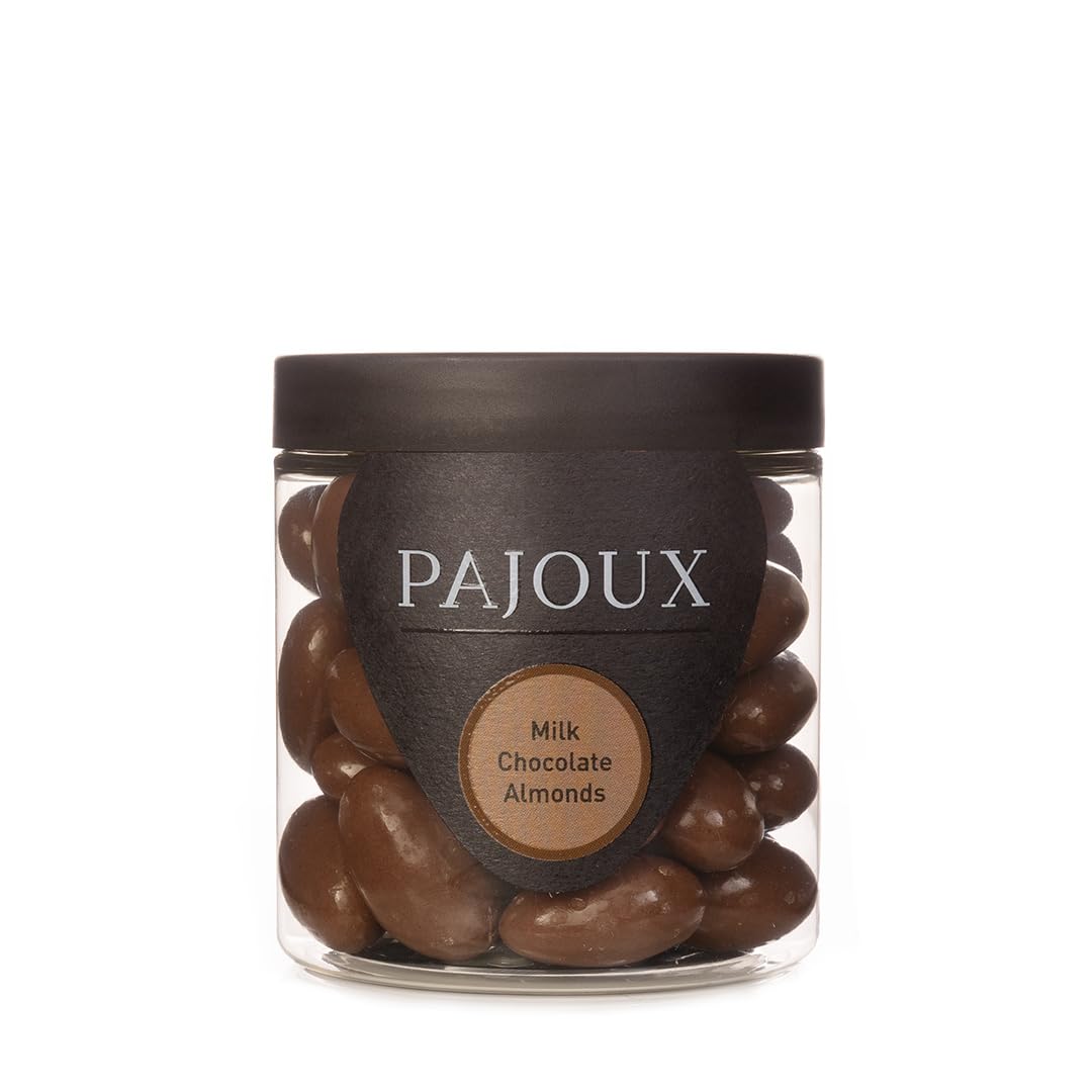 Milk Chocolate Almonds (Small) 180g | Milk Chocolate Covered Nuts - Whole Almond Nuts - Palm Oil Free - Chocolate in a Gift Jar