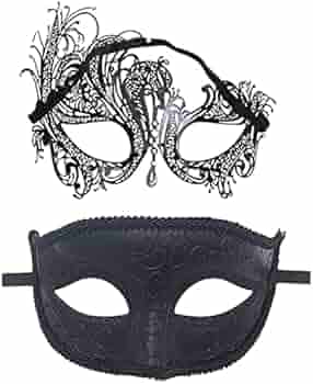 Venezia nische Feder maske für Männer, Maskerade Ball Halloween Karneval Adult R