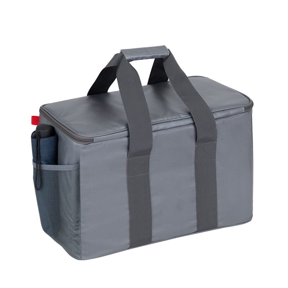 RESTO 5523 Sac Isotherme Pliable 23 l – 22 x 43 x 28,5 cm – pour Homme et Femme – Sac Isotherme étanche pour Le Bureau, l'école, Les Voyages – Gris