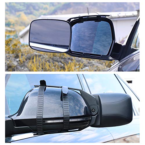 Clip On Towing Mirrors Extensions Adjustable Camper Mirrors 360 Degree Rotation Not Universal to All Models (2pcs) - Thumbnail 6