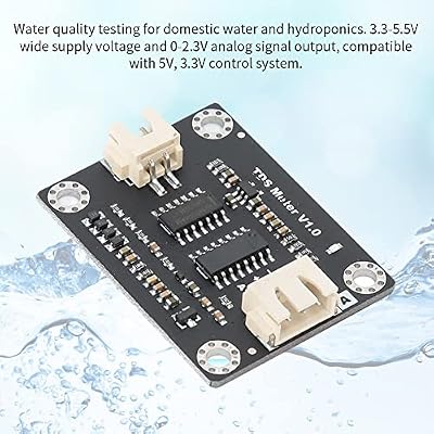 Meter Probe Water Quality Monitoring Sensor Module, Analog Sensor Module Compatible with Board, for Liquid Quality Analysis Testing, Scientific Research, Laboratory, Online