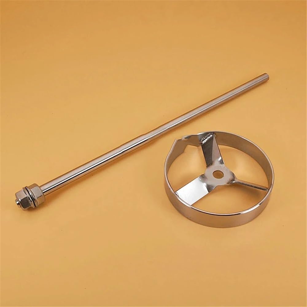 Accessoires pour tiges d'agitation de laboratoire Tige et lame d'agitation de laboratoire en acier inoxydable 304, 8x200-500mm OD50-100mm(OD100mm type-1)