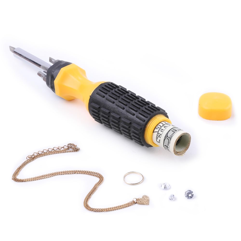 Mealivos Fake Screwdriver Diversion-Hidden Diversion Safe (Simple Install, Magnetically Attaches For Quick Access),Perfect for Hiding Storage Key，Cash ，Jewelry， Card，Coins-Keep Your Valuables Safe-image-35