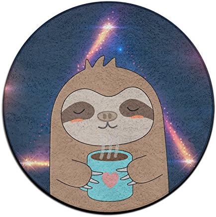 Cute Coffee Sloth Doormat Entrance Mat Floor Mat Rug Indoor/Outdoor/Front Door Mats Non Slip