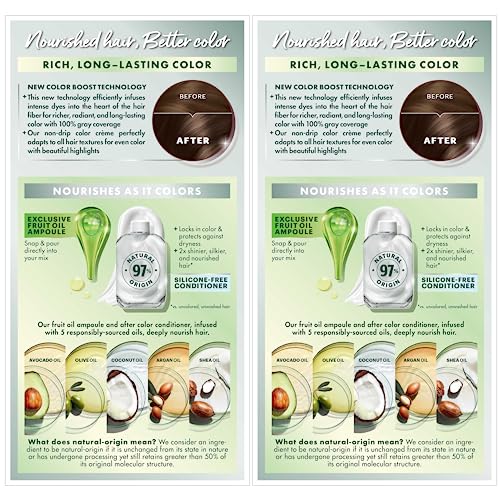 Garnier Hair Color Nutrisse Nourishing Creme, 51 Medium Ash Brown (Cool Tea) Permanent Hair Dye, 2 Count (Packaging May Vary) #TOP2