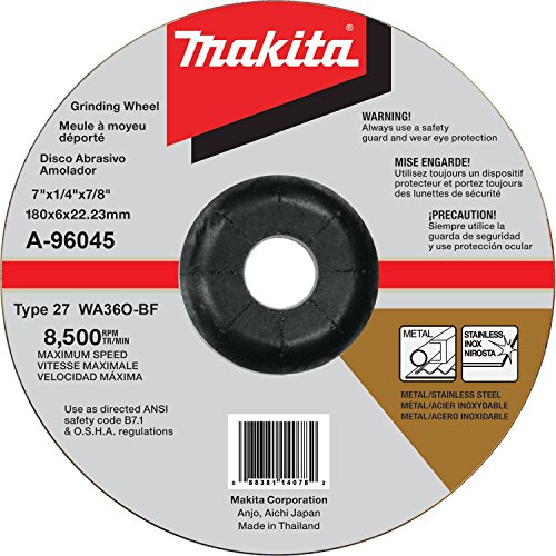 Makita Xag12Pt1 5.0Ah 18V X2 Lxt Lithium-Ion 36V Brushless Cordless 7" Paddle Switch Cut-Off/Angle Grinder Kit, With Electric Brake , Blue #TOP2