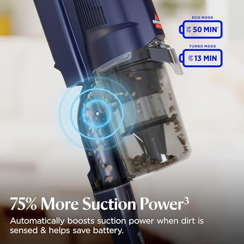 Image of Bissell PowerClean DualBrush 280W Self-Standing Cordless Vacuum, DualBrush & AutoAdapt Tech, Self-Cleaning Brush Roll, Strong Suction, Removeable Battery, Upholstery Tool & Bright Headlights, 4196K