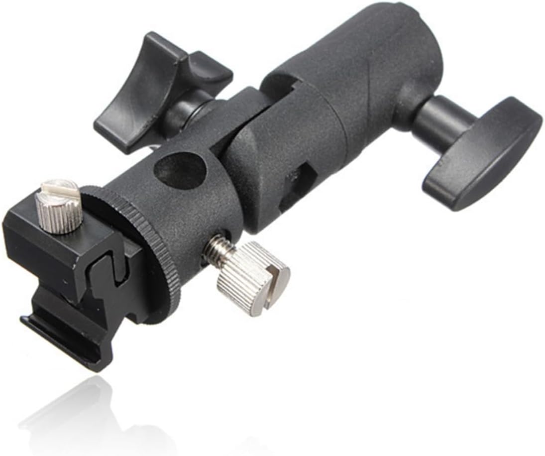 MERRYHAPY Flash Holder Bracket for Light Stand DSLR Camera Flash Mount Umbrella Holder Metal Bracket Stand