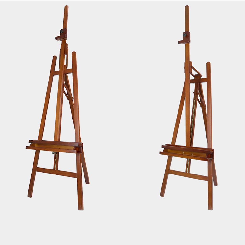 Caballetes Caballete de Arte Pintura Pintor al óleo de eucalipto Inclinado hacia adelante, Caballete Plegable Ajustable (Caballete de Dibujo de Color Nogal) (Caballete de Dibujo de Color Nogal)