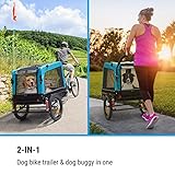 Klarfit Husky Vario 2-in-1 Hundeanhänger & Hundebuggy schieben