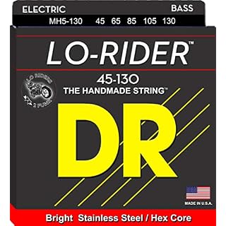 DR String MH5-130 Low Rider Jeu de cordes pour guitare basse - Les Beatles, Paul McCartney, John Lennon, RIngo Starr, George Harrison