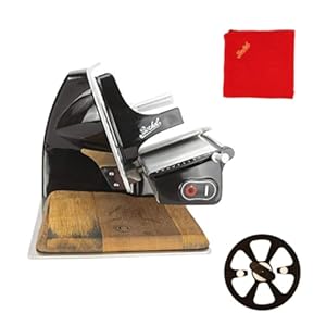 Berkel Home Line 200 Elektrische snijmachine zwart allessnijder | nieuw model: 2022 + gevelhouten plank | VK: 679,- €