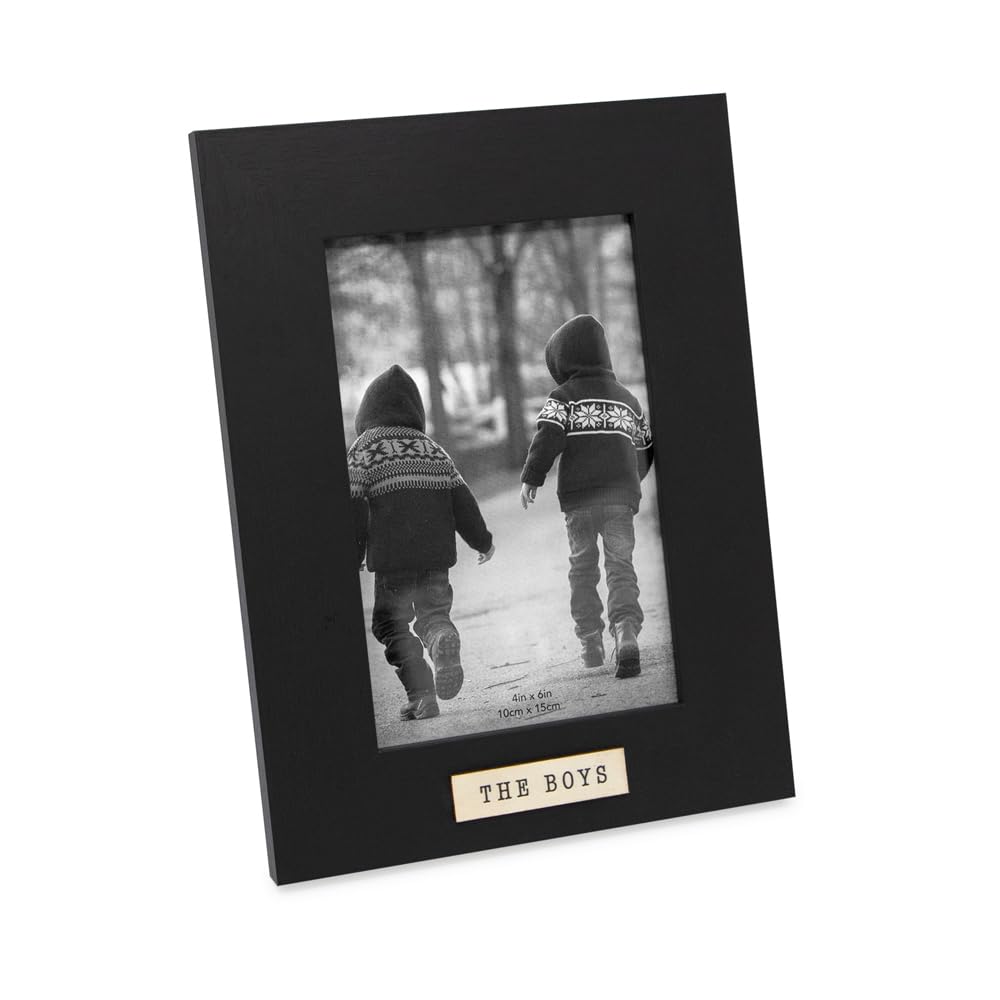 Amazon.com - Isaac Jacobs 4x6 Wood Sentiments The Boys Picture