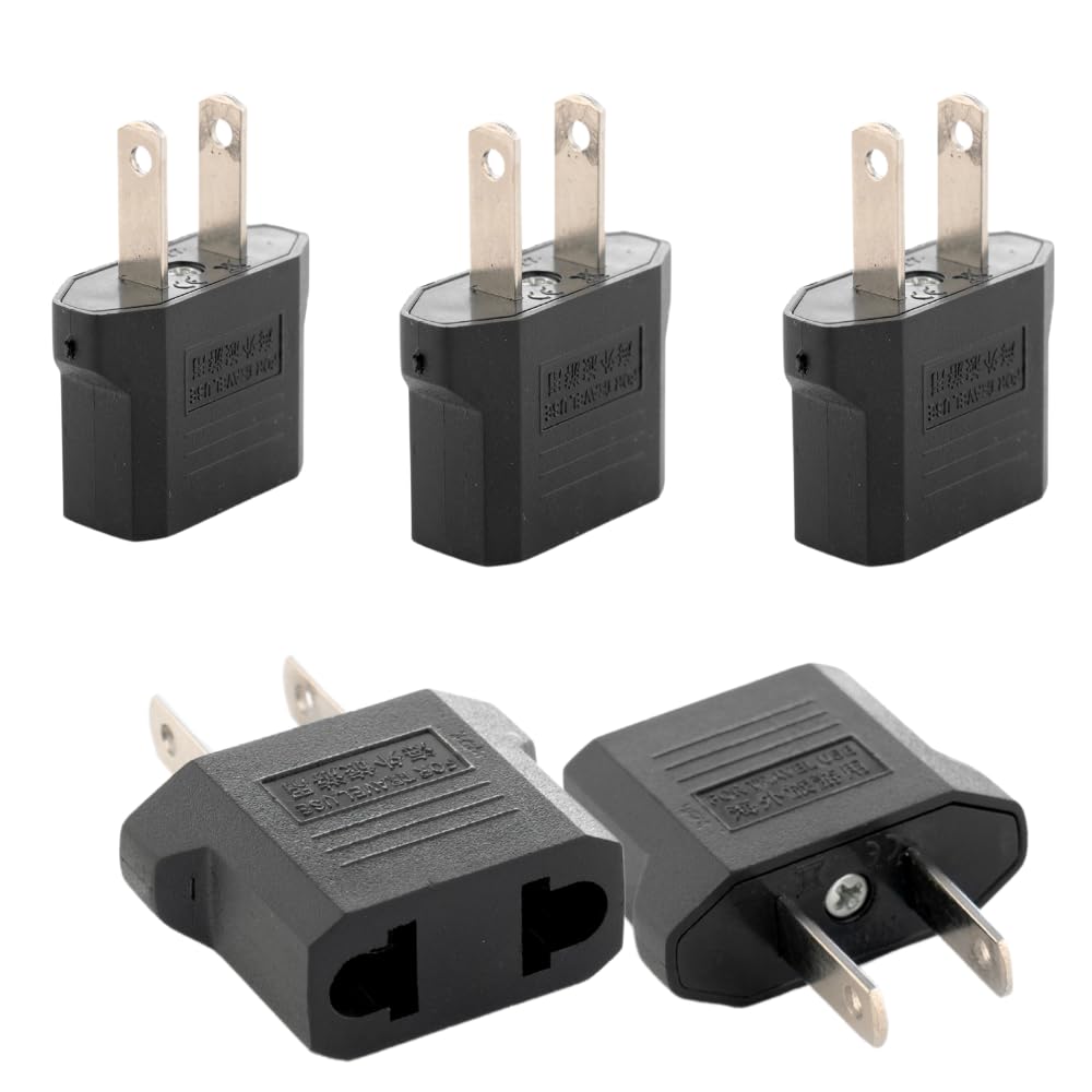 Hi-Plasst India to USA Converter Plug 2 Pin| Travel Adapter 5-Pieces Pack Universal Type A Plug Adapter for US, Canada, Mexico, Japan, Thailand | for Indian Devices (Pack of 5)-image-37