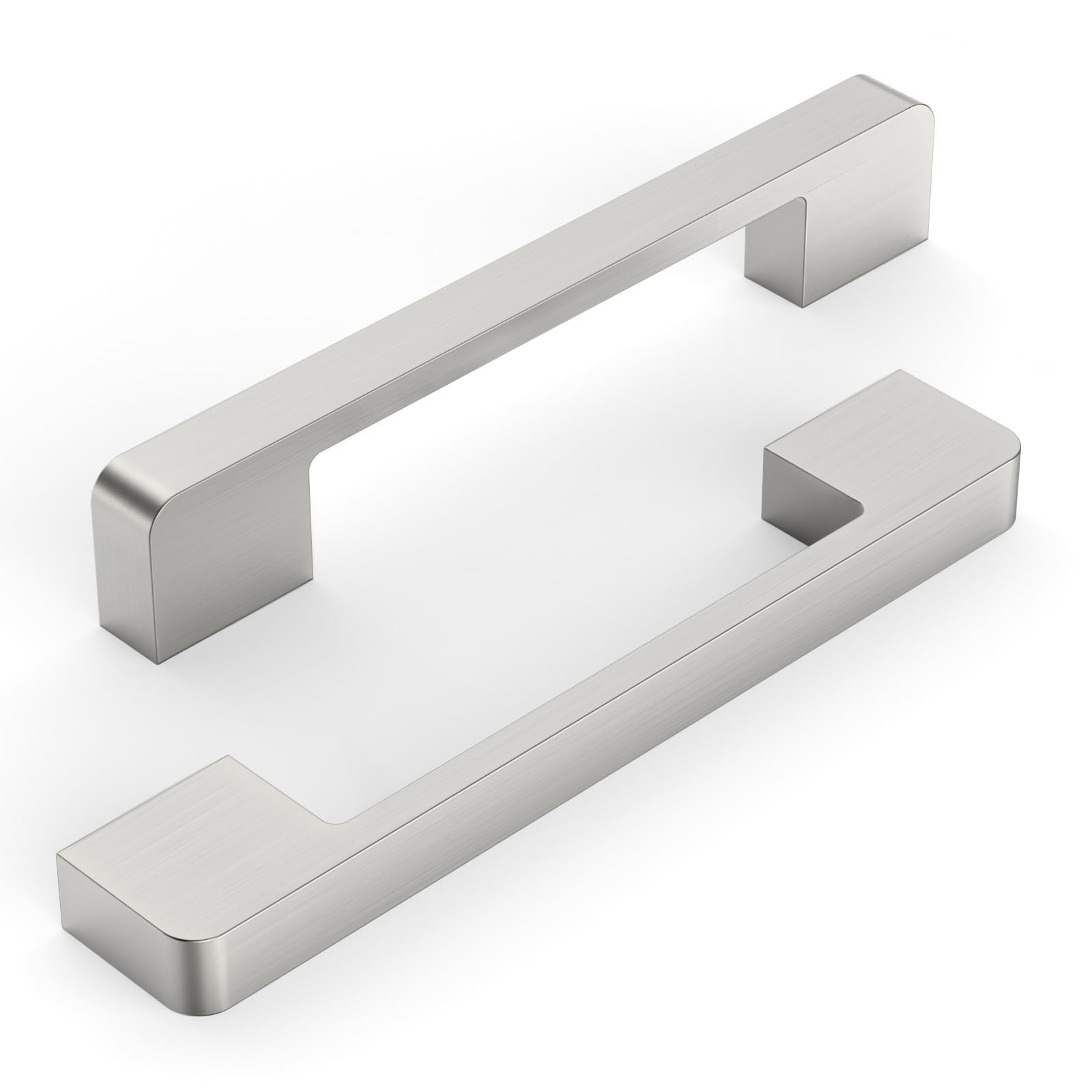 Brushed Satin Nickel Cabinet Pulls and Handles, 5 Inch, 20 Pack
