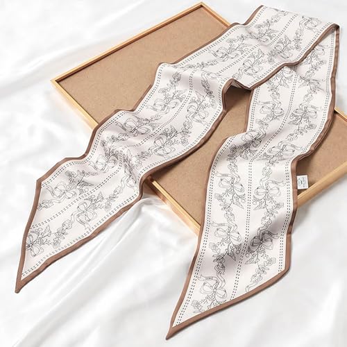 Women's Bag Scarf Turban Hijab Handbag Silk Long Thin Satin Fashion3