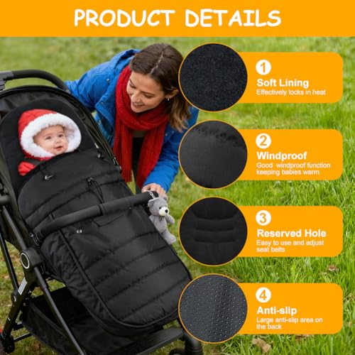 Chancelière pour poussette et sac de couchage bébé hiver chaud universel