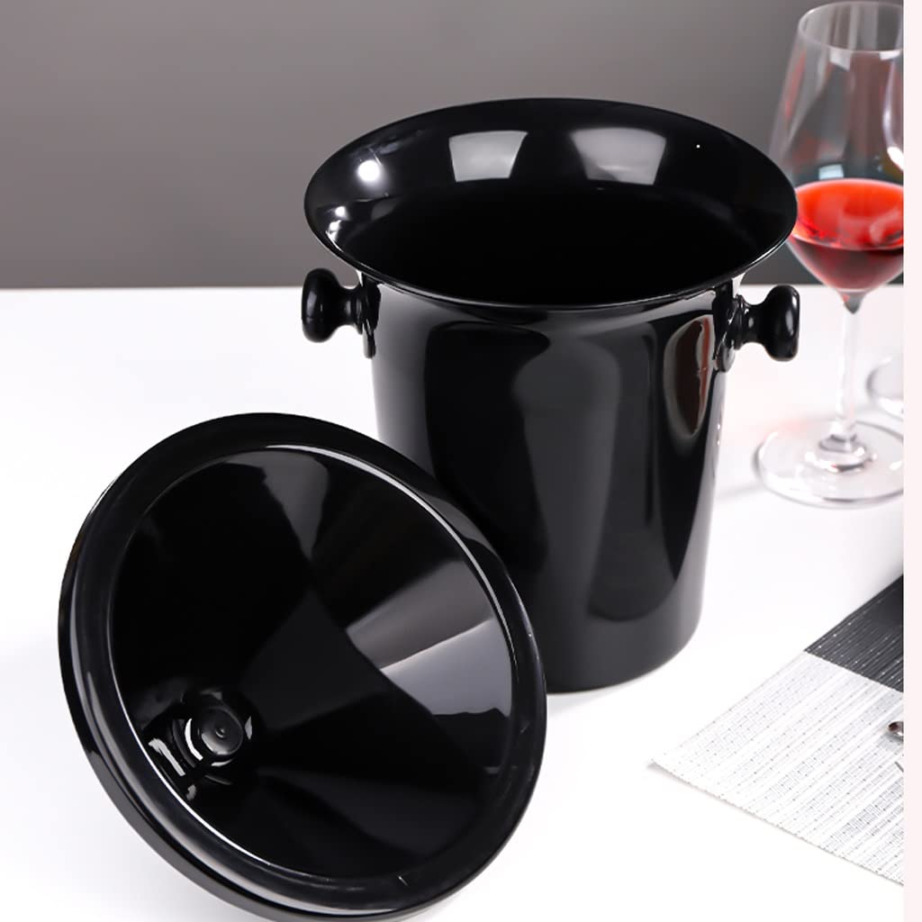 ULTRAWAVE Cubos de Barra Resina Multifuncional Vino Tinto Cubo Champagne Cubo balde Cubo Cubo Cubo recepción Creativa Vino Cubo Negro Cubeta de Hielo
