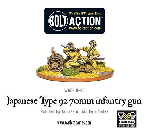 Imperial Japanese Type 92 70mm Infantry Gun, 28mm Bolt Action Wargaming Miniatures, Grey and Earth Tones - Image 2
