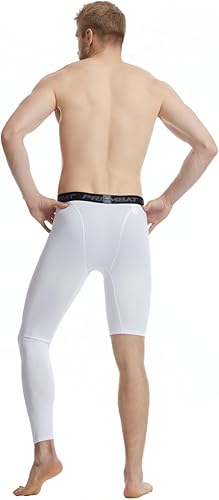 Miniatura 2 de Pantalones deportivos ajustados de una sola pierna de baloncesto para hombre, pantalones de compresión de 12 de una pierna, ropa interior atlética