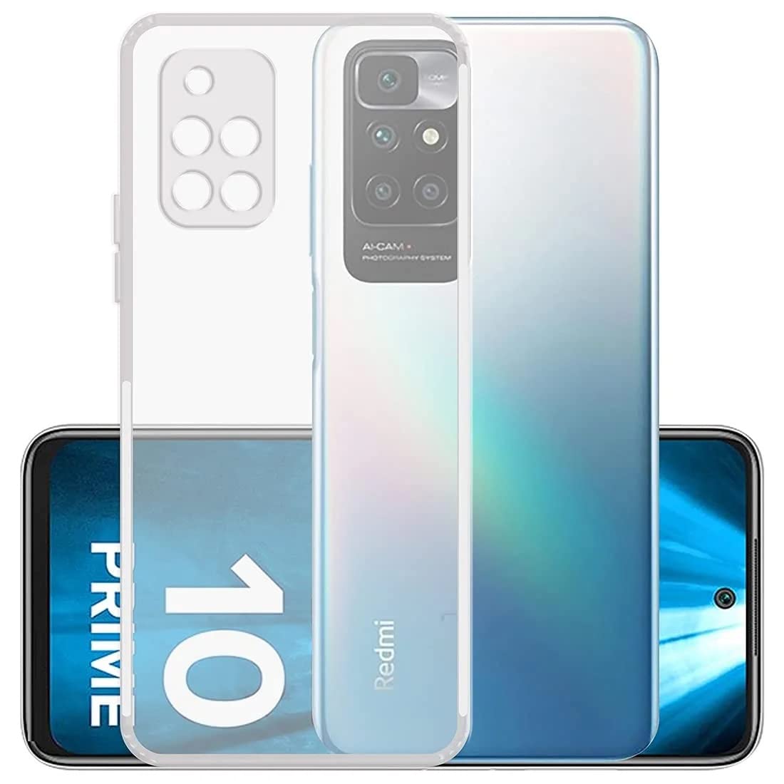 JGD PRODUCTS Premium Transparent Soft Silicon Back Cover for Redmi 10 Prime 5G (2022) [Transparent] Crystal Clear (B0BQVPPD24) Amazon Price History, Amazon Price Tracker